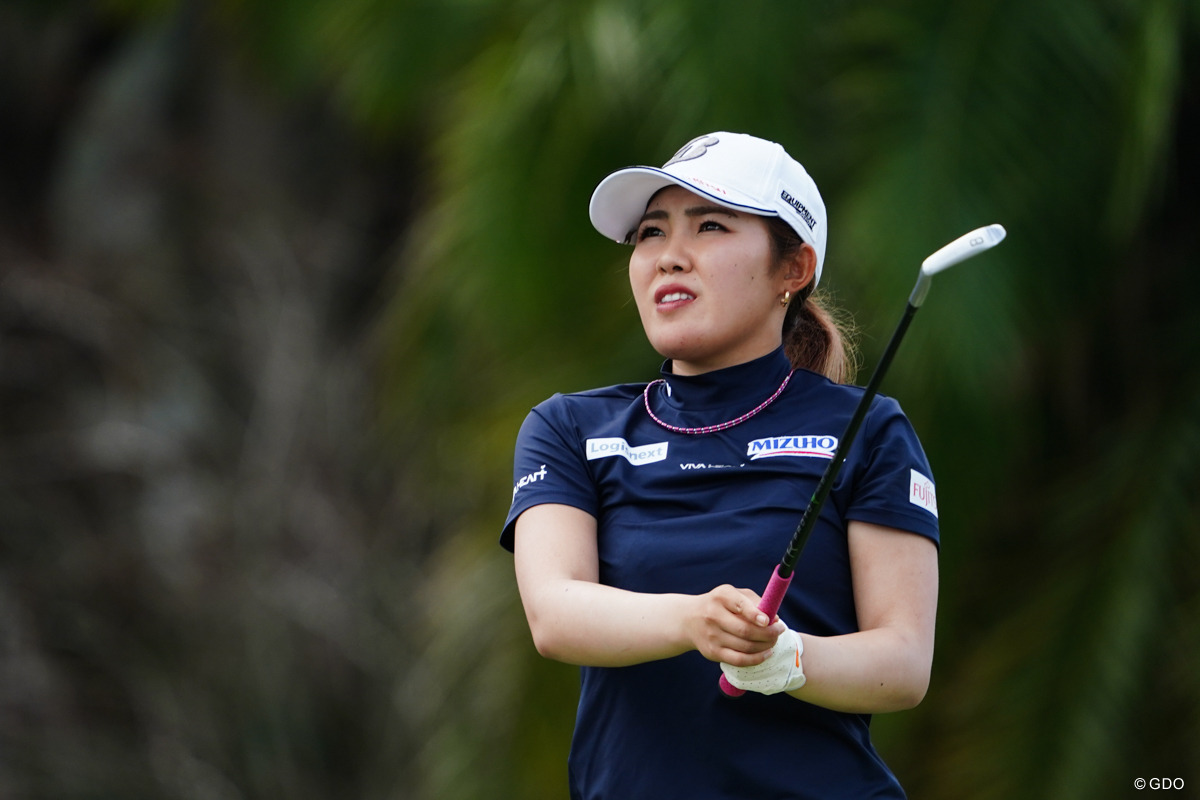 古江彩佳は12位で決勝ラウンドへ ※撮影は2024年「LPGAドライブオン選手権」