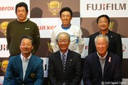 2010年 富士フイルムシニアチャンピオンシップ 事前 記者会見に出席したプロたち