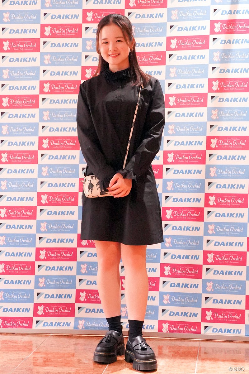 2024年 ダイキンオーキッドレディスゴルフトーナメント 事前 川崎春花 猫柄のバックを合わせて