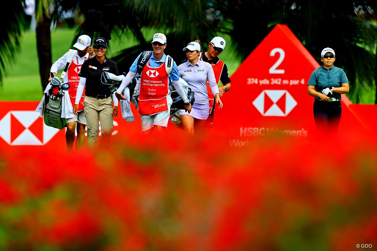 2024年 HSBC女子世界選手権 2日目 笹生優花 ギャビー・ロペス 申ジエ