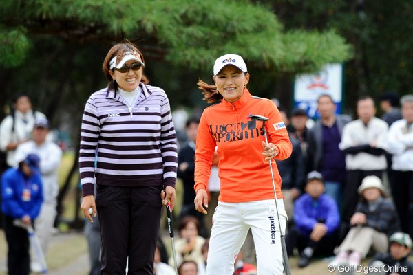 2010年 ミズノクラシック 最終日 横峯さくら＆福嶋晃子