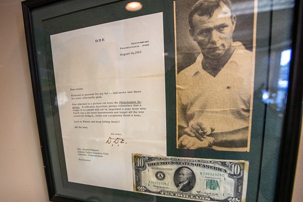アイゼンハワー元大統領は10ドル札と激励のメッセージを送った（PGAツアー）