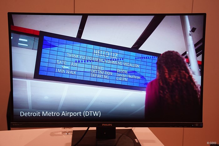 デトロイト・メトロポリタン空港に実装されたディスプレイ TGLイベント