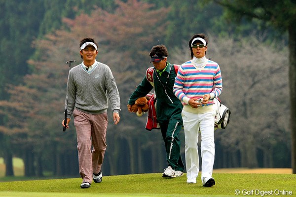 石川と同組でラウンドした今田。PGAツアーのレベルの高さを印象付けた
