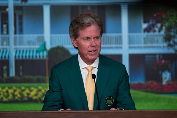 会見に出席したフレッド・リドリー氏（提供：Augusta National Golf Club）