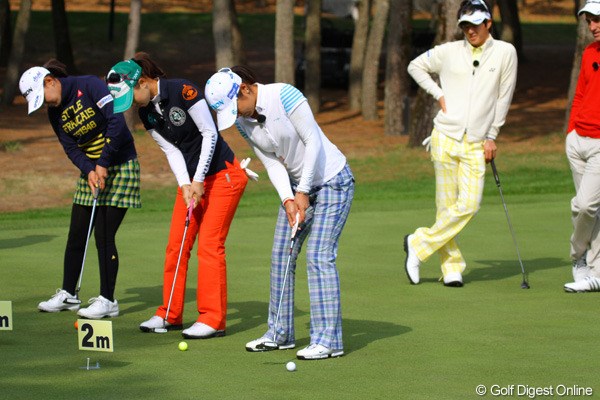 2010年 京セラ ミタ フェニックスチャレンジ 横峯さくら、上田桃子、藤本麻子