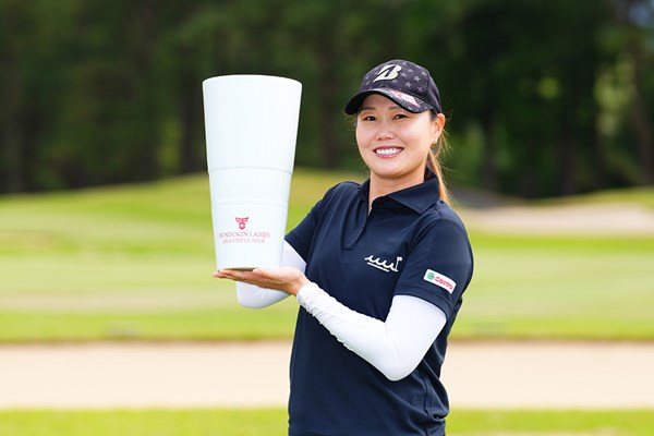 福山恵梨が大会2連覇を成し遂げた(Shintaro Wada／JLPGA via Getty Images)