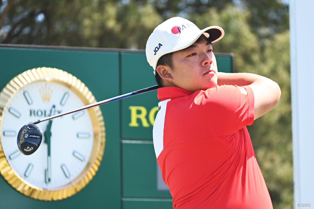 下部ツアーでプロ初優勝を挙げた大嶋港※写真は2023年「アジアパシフィックアマチュア選手権」