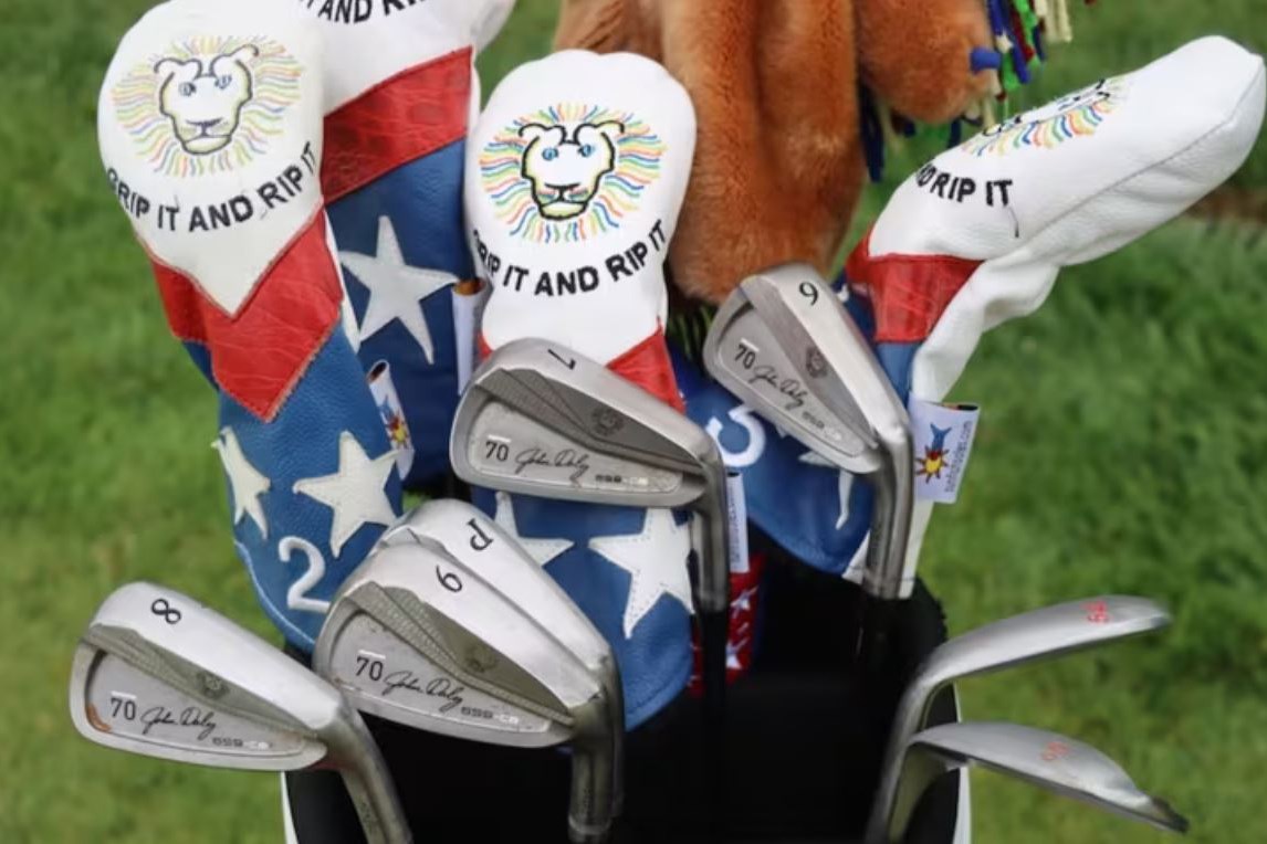 2024年 全米プロゴルフ選手権 事前 ジョン・デーリーのクラブ ジョン・デーリーのキャディバッグ(GolfWRX)