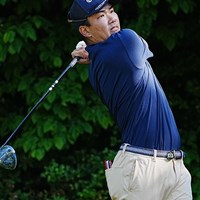 豪快にティショットを放つ 2024年 関西オープンゴルフ選手権競技 初日 河本力