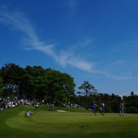 8番グリーン、パット 2024年 関西オープンゴルフ選手権競技 2日目 石川遼