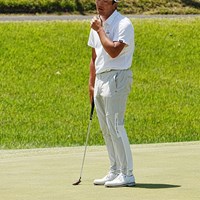 バーディパットを外し渋い表情を見せる 2024年 関西オープンゴルフ選手権競技 3日目 永野竜太郎