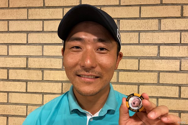 2024年 関西オープンゴルフ選手権競技 3日目 竹安俊也 子供の顔入り特製ボールマークが力をくれる