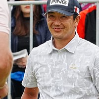 スタート前に笑顔 2024年 関西オープンゴルフ選手権競技 最終日 永野竜太郎