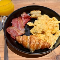 ベルギーでの朝食。今週も同じ。欧州ツアーらしくなってきました笑 2024年 ソウダルオープン 事前 ベルギーでの朝食