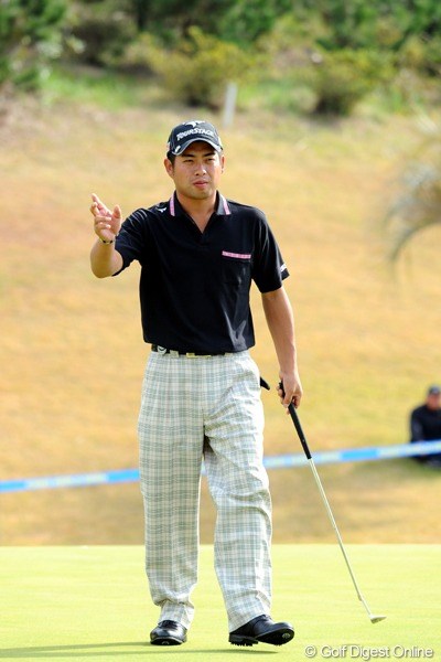 2010年 カシオワールドオープンゴルフトーナメント初日 池田勇太 先週のチャンプは、シーズン終盤になってますます絶好調のご様子です。2位T
