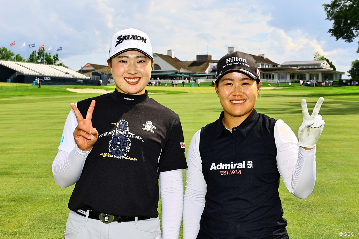 2024年 全米女子オープン presented by アライ 事前 竹田麗央 畑岡奈紗