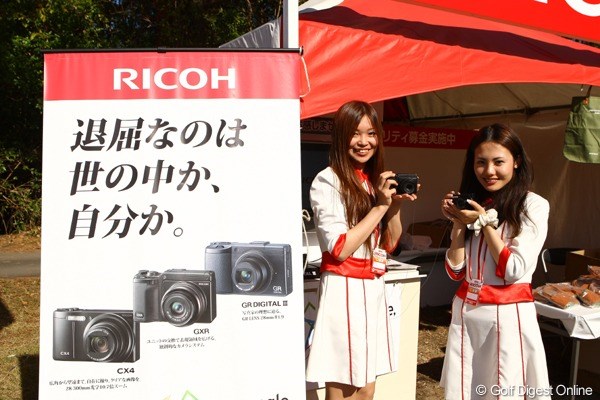 2010年 LPGAツアーチャンピオンシップリコーカップ3日目 ギャラリープラザ内リコーブース