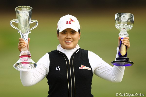 2010年 LPGAツアーチャンピオンシップリコーカップ 最終日 朴仁妃 2位に4打差をつけて今季2勝目を飾った韓国の朴仁妃