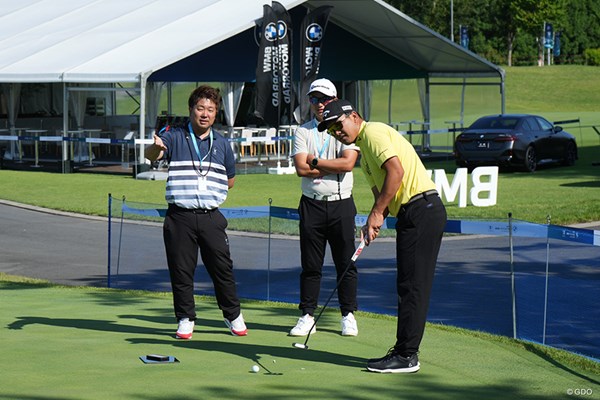 2024年 BMW 日本ゴルフツアー選手権 森ビルカップ 河本力 河本力は「ジェイルバードミニ」で練習