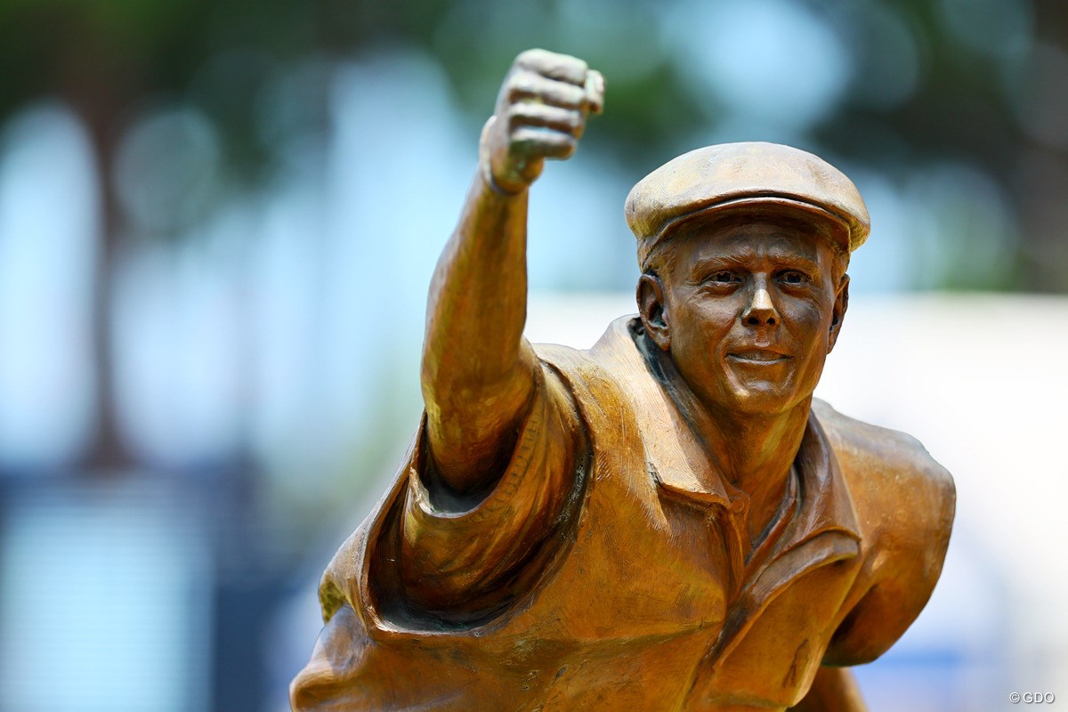 2024年 全米オープン 3日目 ペイン・スチュワート像