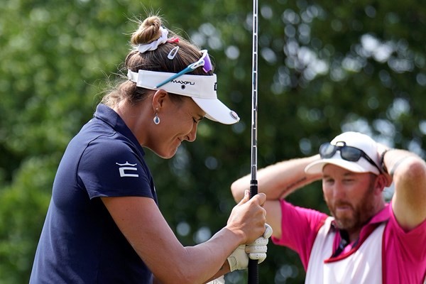 2024年 マイヤーLPGAクラシック for Simply Give 最終日 レキシー・トンプソン アプローチが外れて悔しがるレキシー・トンプソン（ Raj Mehta Getty Images）