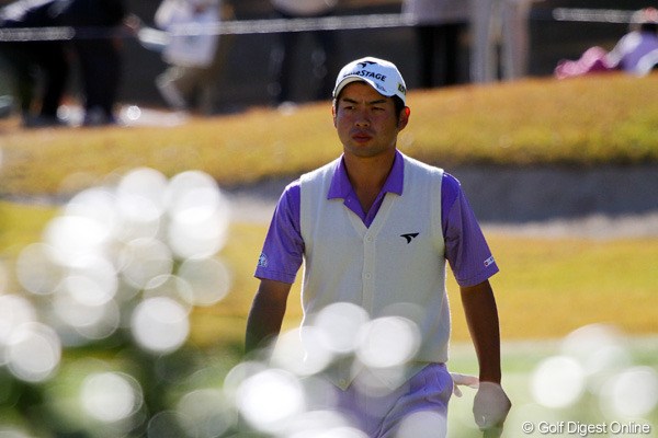 2010年 ゴルフ日本シリーズJTカップ 3日目 池田勇太 この日は表情も冴えず、耐えるゴルフとなった池田勇太