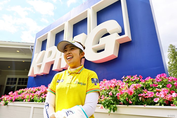 メジャー3戦目。かなり場馴れしてきた 2024年 KPMG全米女子プロゴルフ選手権 事前 山下美夢有