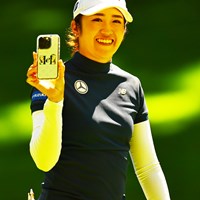 臼井麗香選手とのコラボ携帯ケース。欲しい方はネットで調べてみてください 2024年 KPMG全米女子プロゴルフ選手権 事前 稲見萌寧