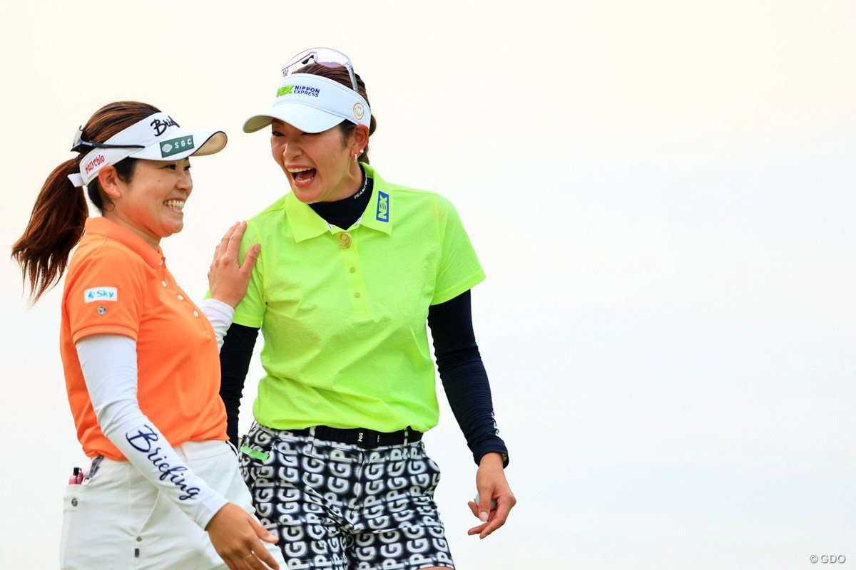 2024年 アース・モンダミンカップ 初日 原英莉花 仲宗根澄香