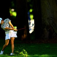 大木に囲まれて 2024年 KPMG全米女子プロゴルフ選手権 初日 岩井千怜