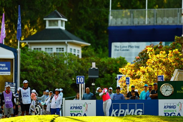 2024年 KPMG全米女子プロゴルフ選手権 2日目 稲見萌寧 スイング改造を進めている段階