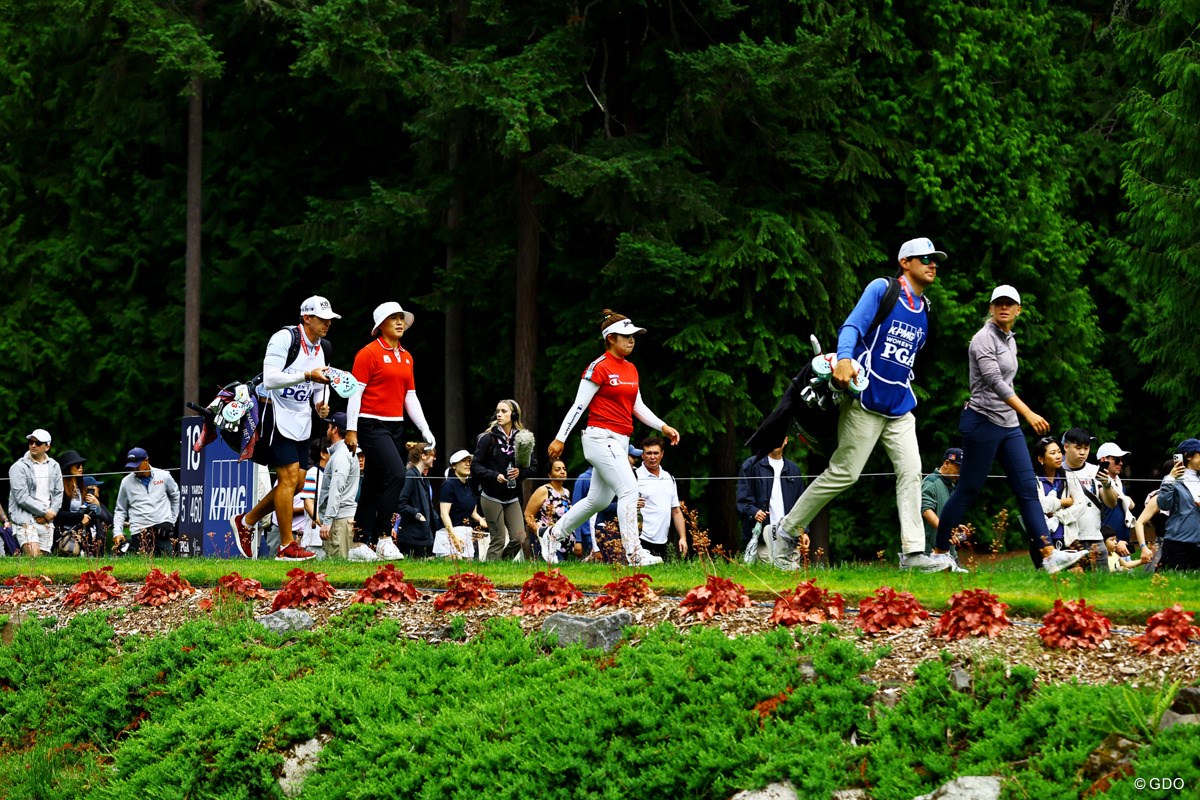 2024年 KPMG全米女子プロゴルフ選手権 最終日 エイミー・ヤン 山下美夢有 ローレン・ハートラージ