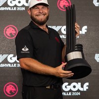 LIV1年目のティレル・ハットンが初優勝を手に(Chris Trotman/LIV Golf) 2024年 LIVゴルフ・ナッシュビル 最終日 ティレル・ハットン