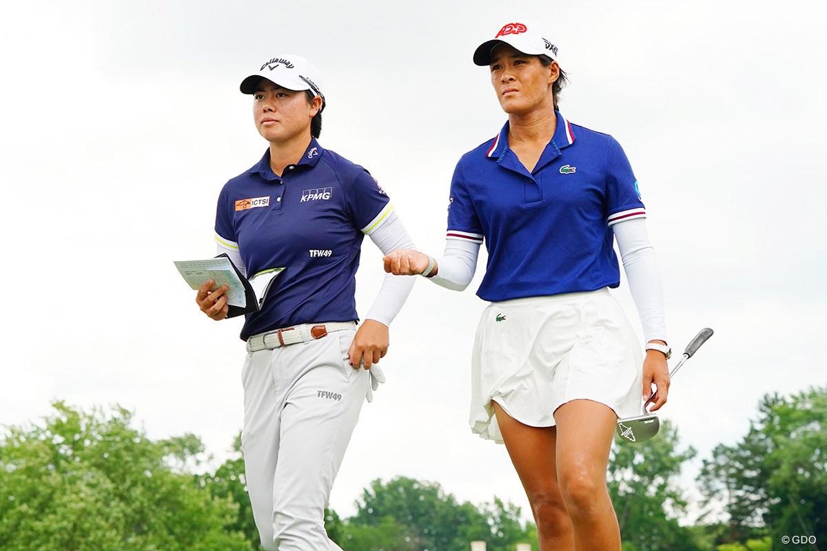 2024年 ダウ選手権 3日目 笹生優花＆セリーヌ・ブティエ