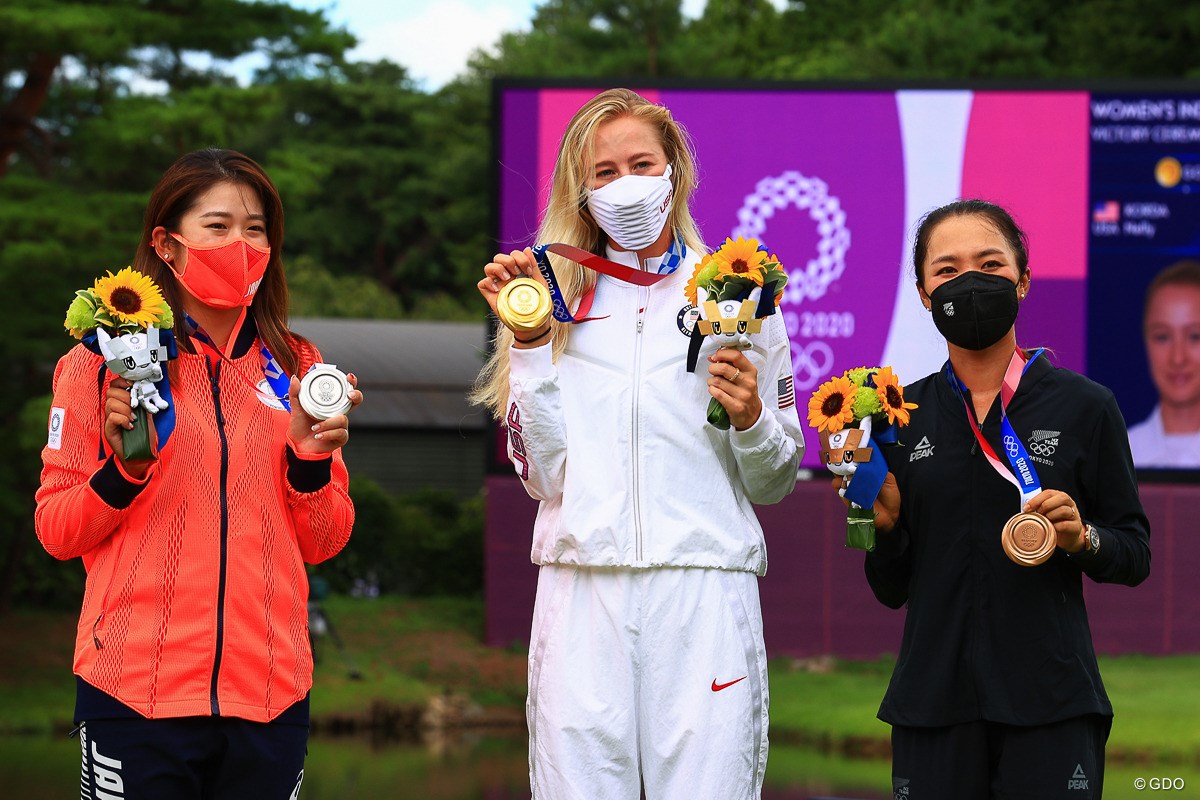2021年 東京五輪 最終日 稲見萌寧 ネリー・コルダ リディア・コー