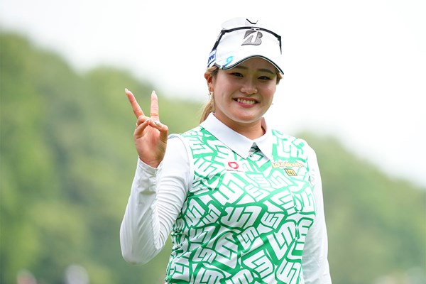 イーグルフィニッシュにご満悦の桑木志帆（ Yoshimasa Nakano/Getty Images）