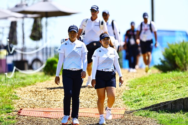 2024年 パリ五輪 事前 笹生優花 山下美夢有 2日前は練習ラウンドでコースをチェックした