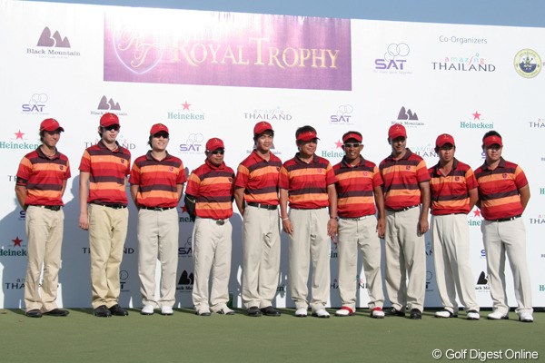 2011年 ザ・ロイヤルトロフィ アジア選抜 最終日、1勝も上げられずに逆転負けを喫してしまったアジア選抜