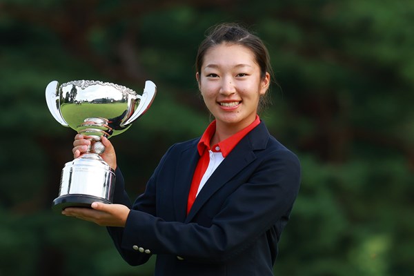 2024年 日本ジュニアゴルフ選手権 長澤愛羅 15歳から17歳の女子の部で優勝した長澤愛羅(提供：JGA)