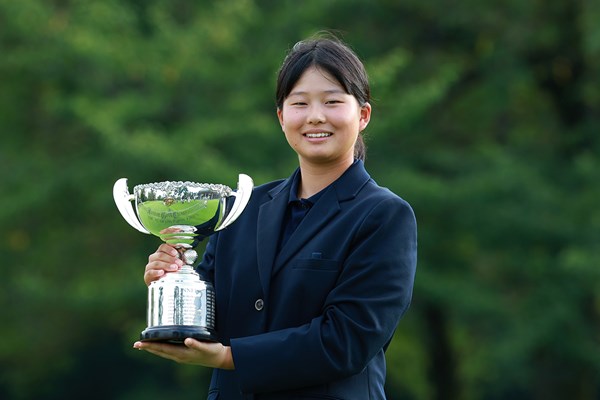 2024年 日本ジュニアゴルフ選手権 廣吉優梨菜 女子12歳から14歳の部で優勝した廣吉優梨菜(提供：JGA)