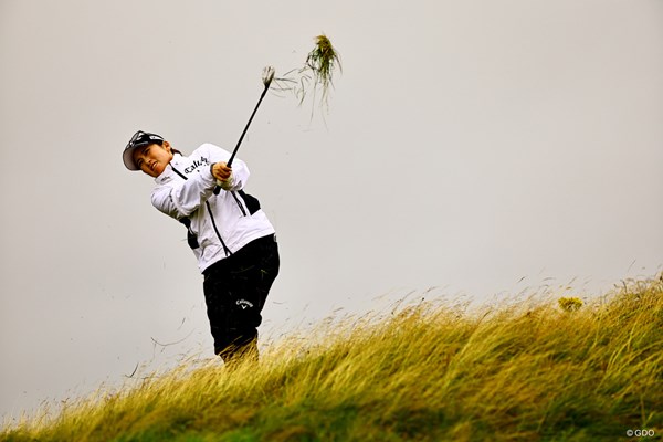 2024年 ISPS Handa スコットランド女子オープン 初日 西村優菜 西村優菜は悪天候のラウンドで出遅れた