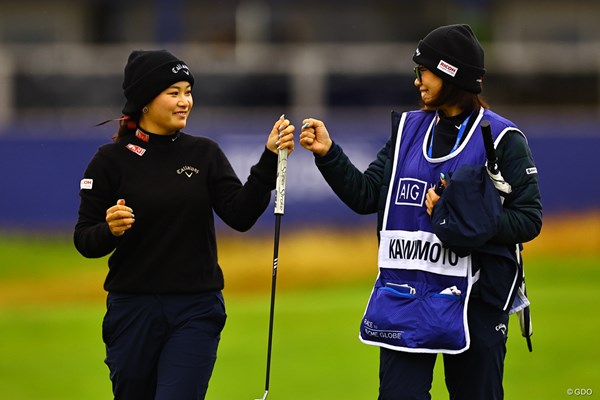 2024年 AIG女子オープン（全英女子） 2日目 河本結 ファイトしてます