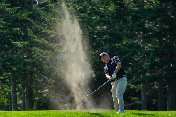 2024年 ANAオープンゴルフトーナメント 3日目 山田大晟 今日のお気に入り。やっぱりプレーヤーにとって最悪のライは、カメラマンにとって最高のライだね。