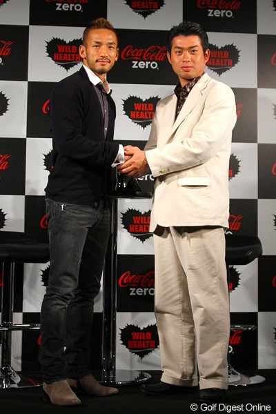 2011年 Coca-Cola Zero 3D CHALLENGER'S SUMMIT 中田英寿氏＆池田勇太 初対面ながら、すっかり意気投合していた中田英寿氏と池田勇太