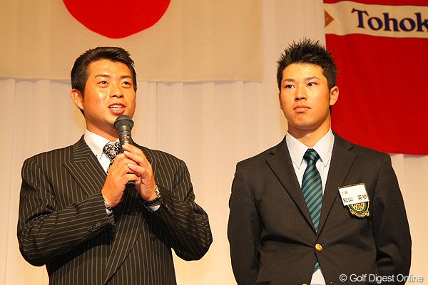 2011年 ホットニュース 池田勇太 米国PGAツアー連戦でマスターズに備える池田勇太（右は松山英樹）