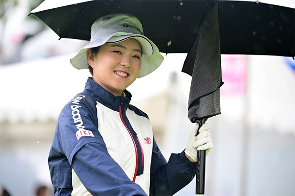 2024年 ミヤギテレビ杯ダンロップ女子オープン 最終日 山内日菜子 ハット、似合ってます（Atsushi Tomura/Getty Images）