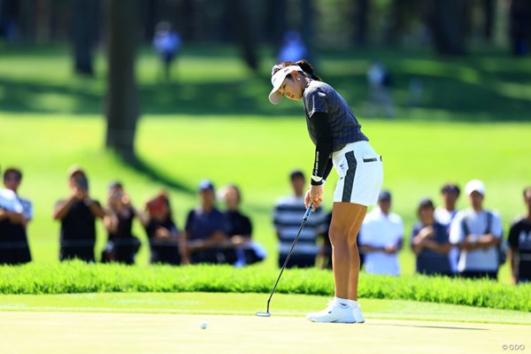 2024年 日本女子オープンゴルフ選手権 初日 原英莉花 バーディパットは決まるか