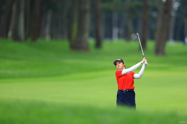 2024年 日本女子オープンゴルフ選手権 2日目 岩永杏奈 得意クラブはウェッジ。一番の目標はもちろん山下美夢有