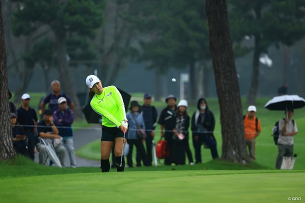 2024年 日本女子オープンゴルフ選手権 2日目 古江彩佳 朝一アプローチ